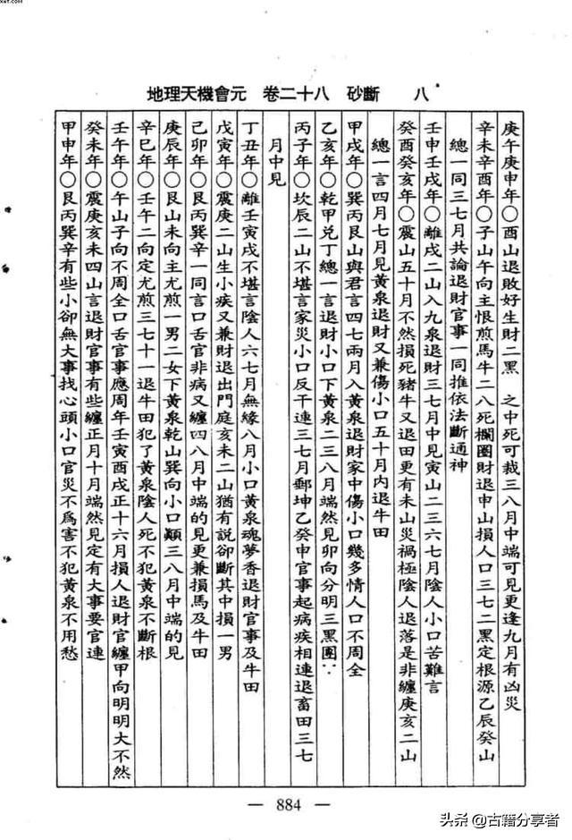 （砂断）风水地理书