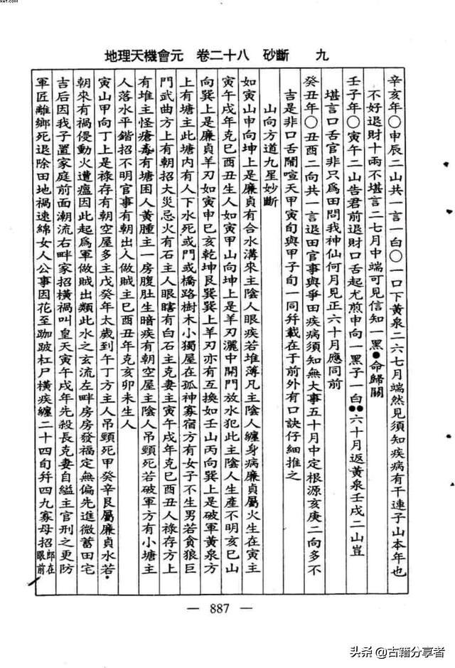 （砂断）风水地理书